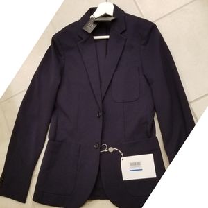 Armani Exchange Knit Ponte Suit Jacket Blue Navy S